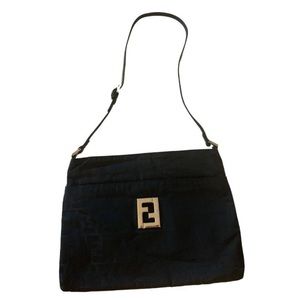 💯 Authentic Vintage Fendi Zucchino - Shoulder/Crossbody Handbag